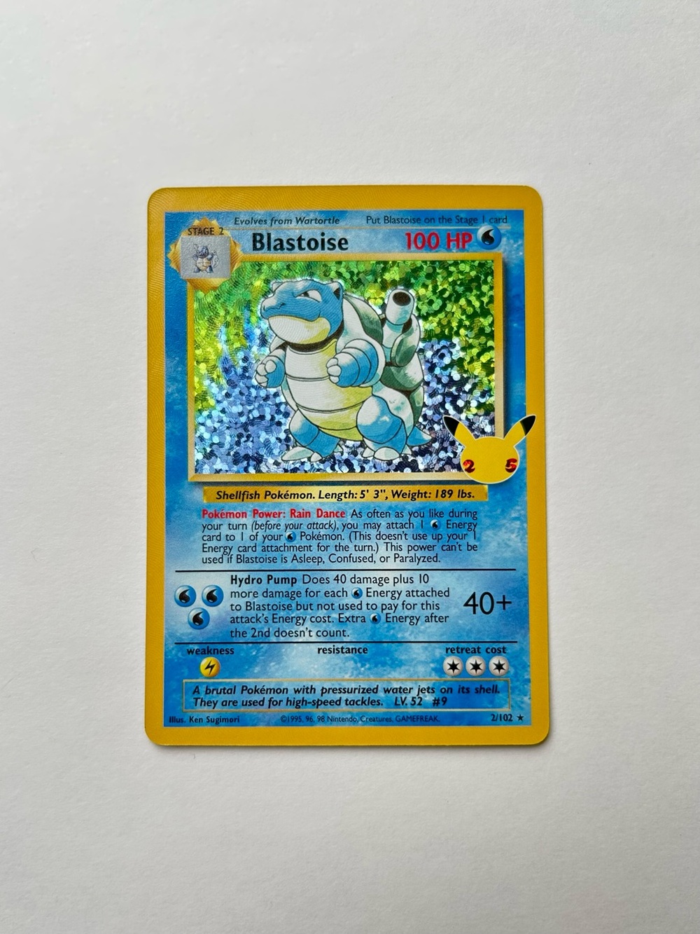 Pokémon Celebrations Blastoise Holo